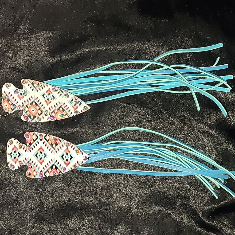 Bohemian Patterned Fringe Earrings